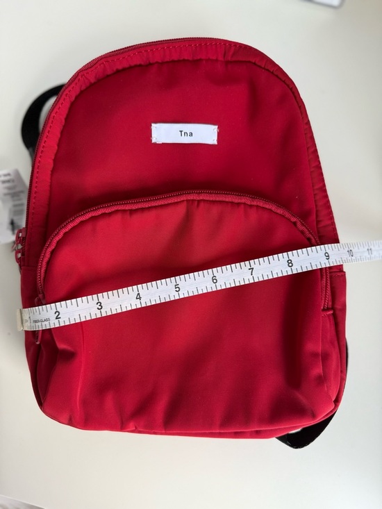 Aritzia TNA Red Mini Backpack Nylon Spirt bag Casual Athleisure - Picture 5 of 7